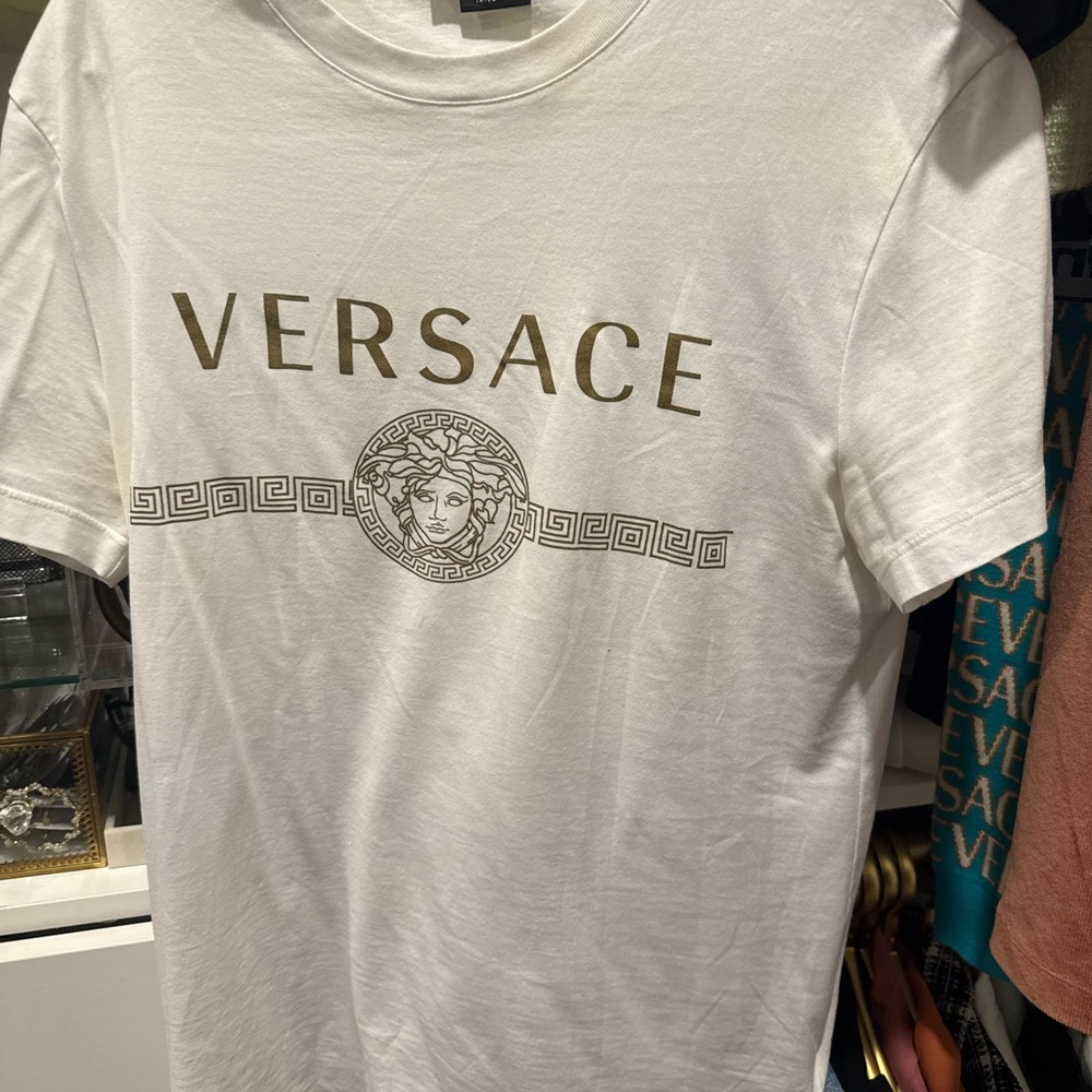 Versace Cream Short Sleeve Tee